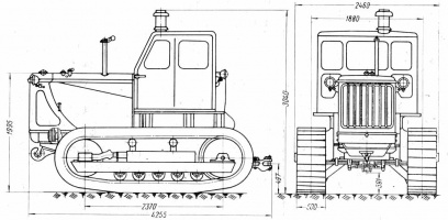 Габаритные размеры Т-100М