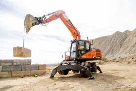 Новинки от компании Doosan - колесные экскаваторы DX140W-5, DX190DW-5 и DX210W-5 